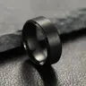 Summer 2024 Simple Design Plain Stainless Steel Ring, Daily Casual Versatile Accessories for Women Men