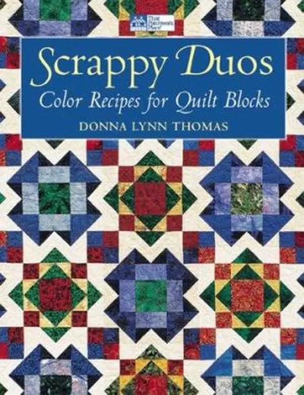 USED Book - Scrappy Duos: Color Recipes for Quilt Blocks by Donna Lynn Thomas (Paperback) - english