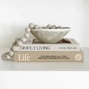 1Set (2 Pcs)High-Quality Paper Decorative Faux Books, Coffee Table Bookshelf Fireplace Shelf Decoration, Modern Home Decor Accessories, Ornaments, Desktop Ornaments