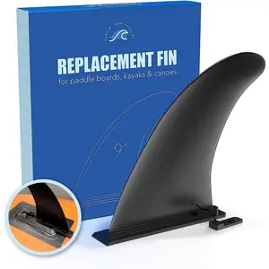 Paddle Board Fin - 9" Replacement for iSUP/Inflatable Paddle Boards, Kayak, Canoe Stand Up Plastic Fin