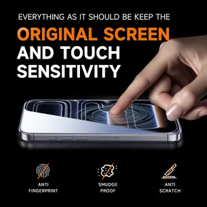 2-Pack Screen Protector for iPhone, Samsung, and Google–Crystal Clear, Scratch-Resistant, Ultra-Smooth Touch, Privacy Protection, Circular Polarized Eye Protection, Easy Installation