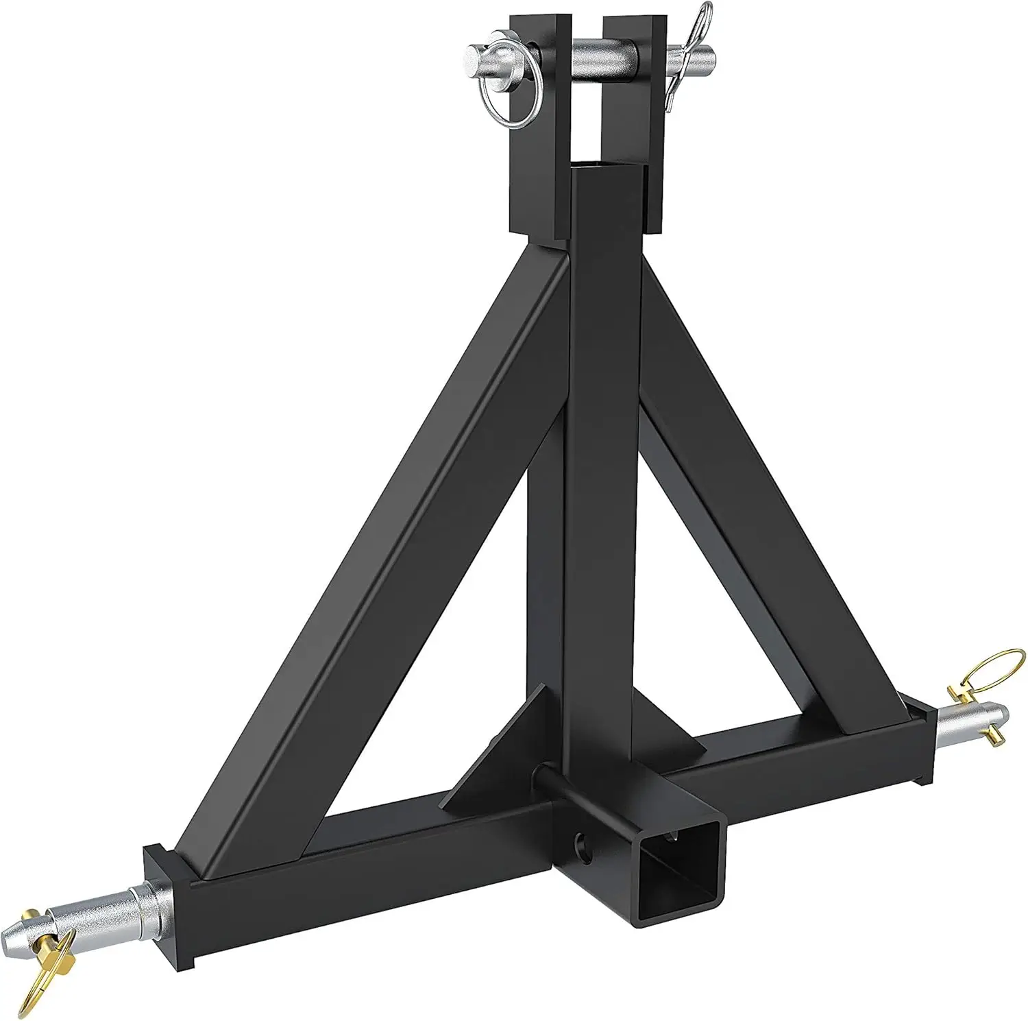 YITAMOTOR 3 Point 2" Receiver Trailer Hitch Heavy Duty Drawbar Adapter Category 1 Tractor Tow Compatible for Kubota, BX, LM25H, WLM Tractor, NorTrac,