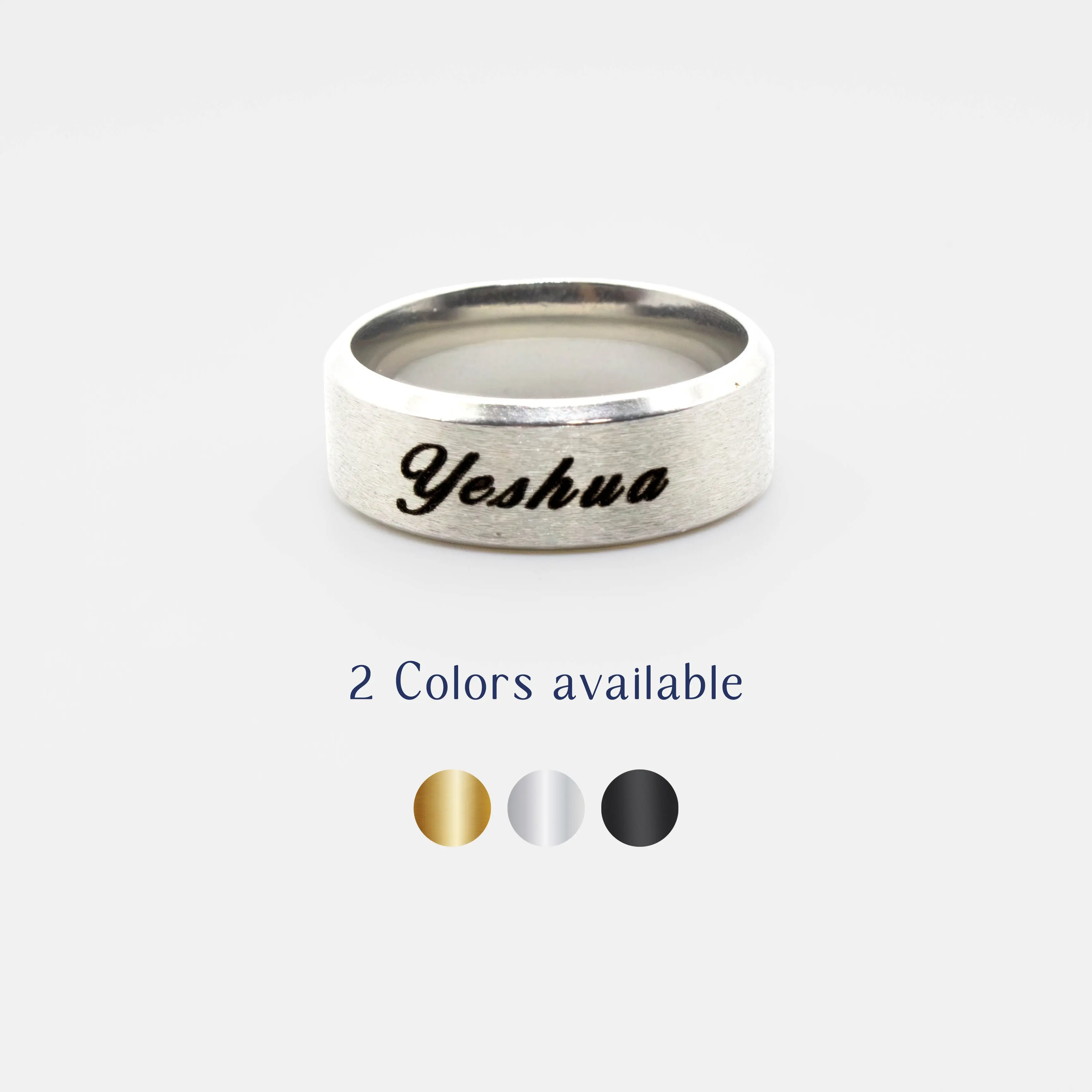 ENGRAVIA Custom Ring , Name, Date or Special Phrase