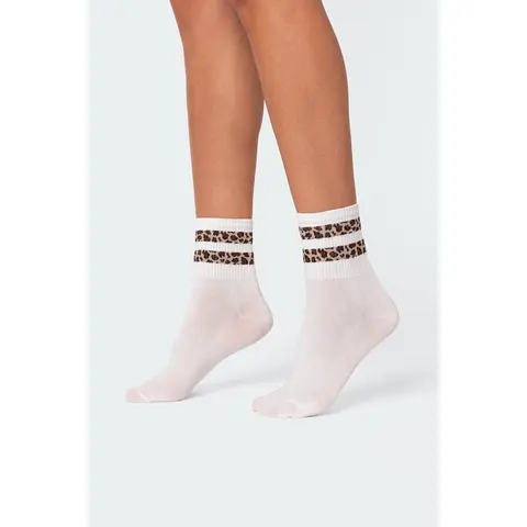 Cheetah Stripe Socks