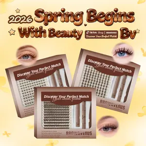 The Brown Lash Experts l Dark Brown Silvora Flora Fairy Clusters for a Subtle Glam Brown Velure Brown Venus Style Soft Alternative to Harsh Black Lashes Perfectly Matched for Fair Skin & Blonde Brown Hair Gentle