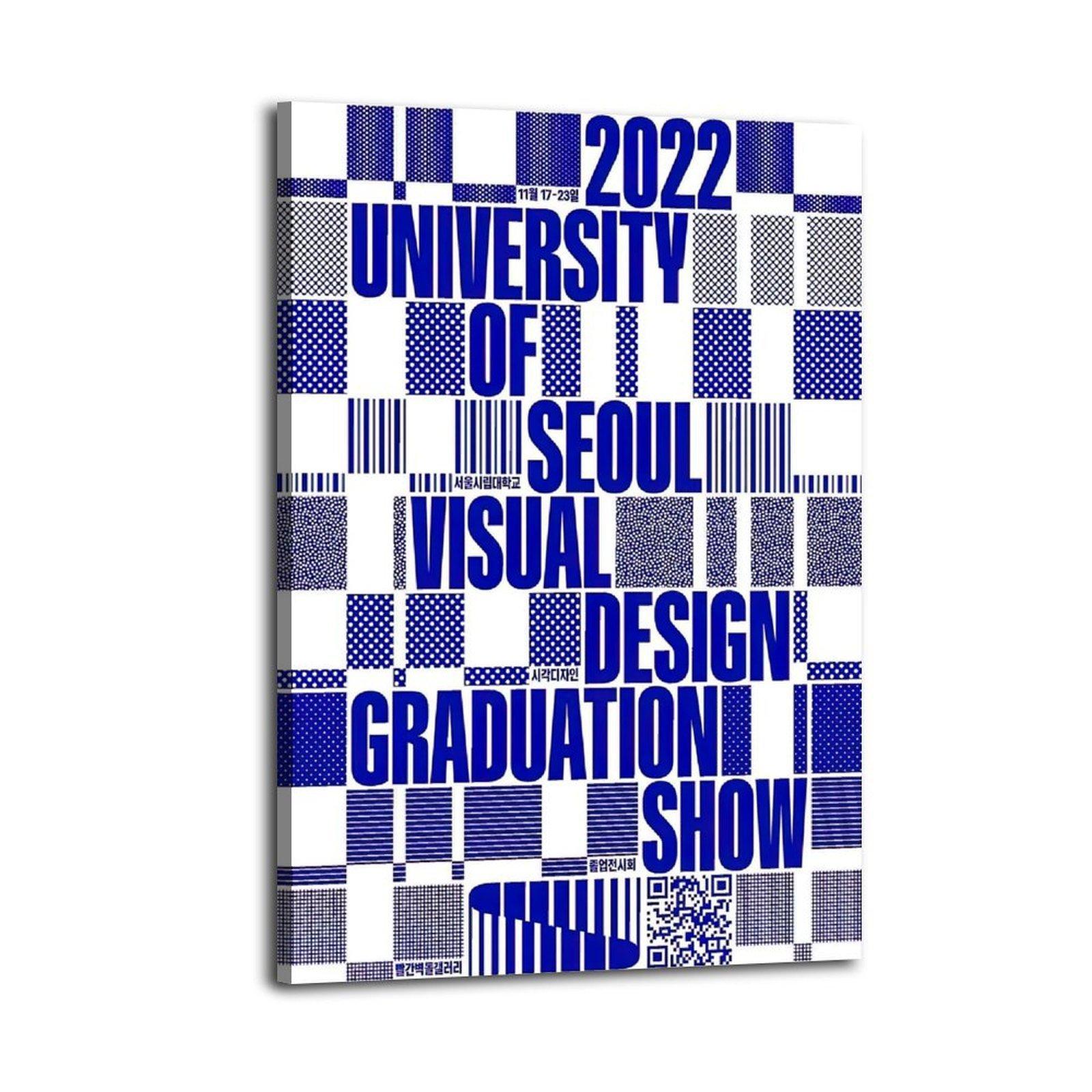 UNIVERSITY OF SEOULI VISUALDESIGN Poster Decorative Painting Canvas Wall Art Picture Print Modern Family Bedroom Decor