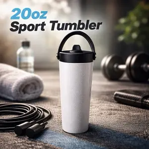 Sports Water Bottle  -With Handle Double-Wall Insulated Keeps Drinks Hot Cold Spill-Resistant Lid Slim Design Fits Most Cup Holders Durable Reusable Perfect For Work School Gym Travel