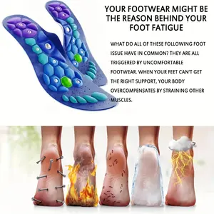 Acupoint Insoles, Acupoint Insoles For Women And Men, Acupressure Orthopedic Insoles For Work Boots, Comfortable Support, Foot Massage