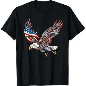American Flag Eagle 4th of July Gifts for Men Women and T-Shirt