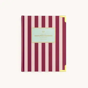 2026-2027 Bookbound Weekly Simplified Planner - Berry Stripe