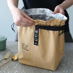 Large Capacity Lunch Bag, Durable Lunch Bag, 1 Count Portable Insulated Lunch Bag, Lightweight Multifunctional Bento Bag for Work & Outdoor Picnic, School, Insulated Travel