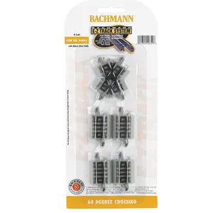 Bachmann 44842 60 Degree Crossing Tracks, N Scale
