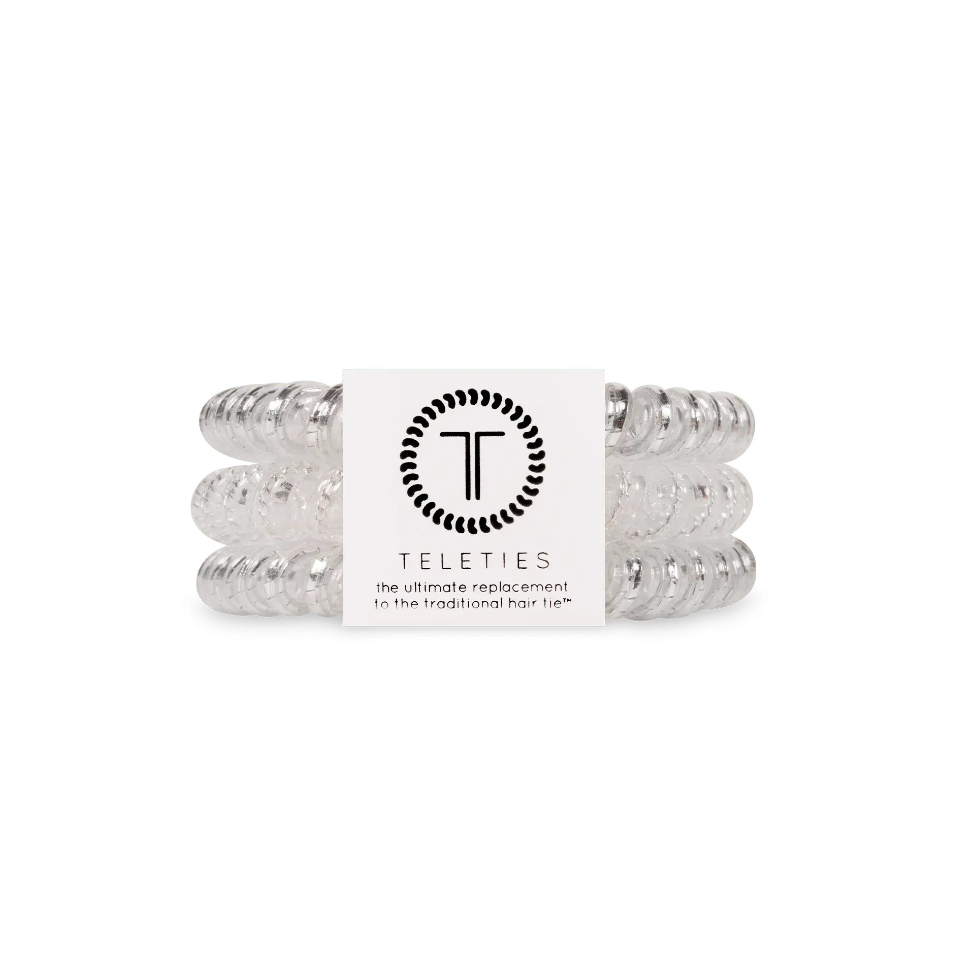 TELETIES - Silver Slay - Small Hair Ties - Pack of Three - Strong Grip