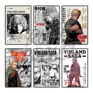 Vinland Saga Anime Poster Unframed - New Collection Thorfinn Thorsson Poster - Vinland Saga Wall Art - Manga Panels Prints - Japanese Anime Art Decor - Unique Gift Bedroom Decoration