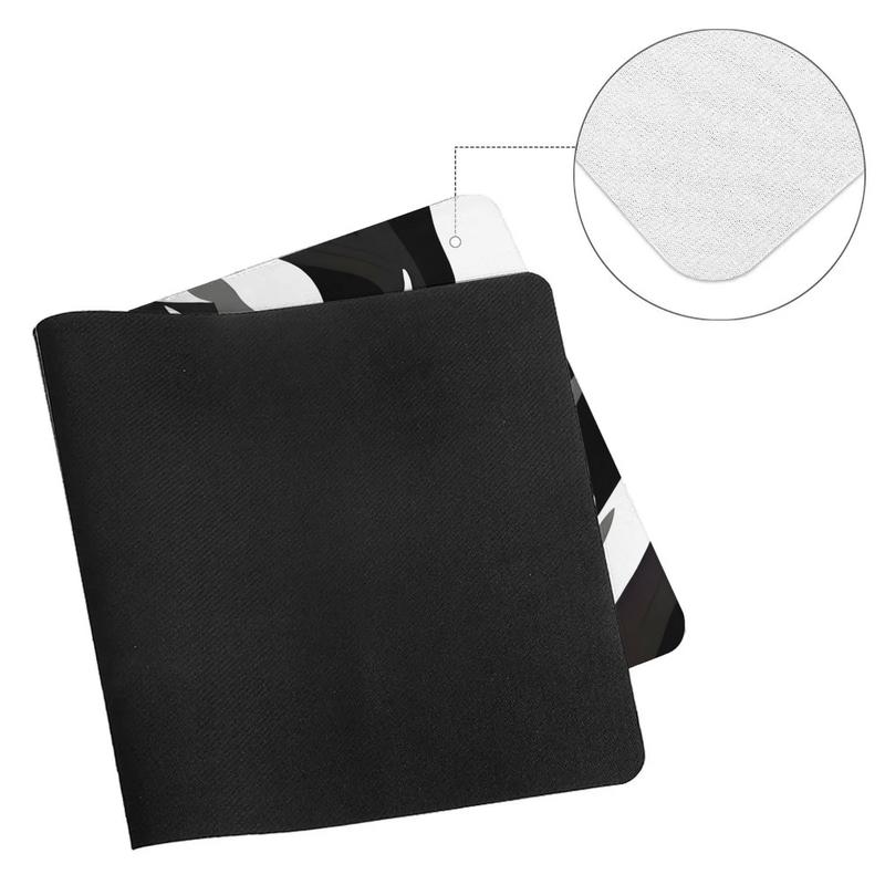 Large Abstract Twisted Swirl Digital Print Mouse Pad for Gaming and Office Use with Enhanced Precision and Stylish Design