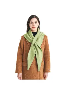 Bestseller 2025 New Foreign Trade Autumn and Winter Korean Style Wool Knitted Triangle Scarf Shawl