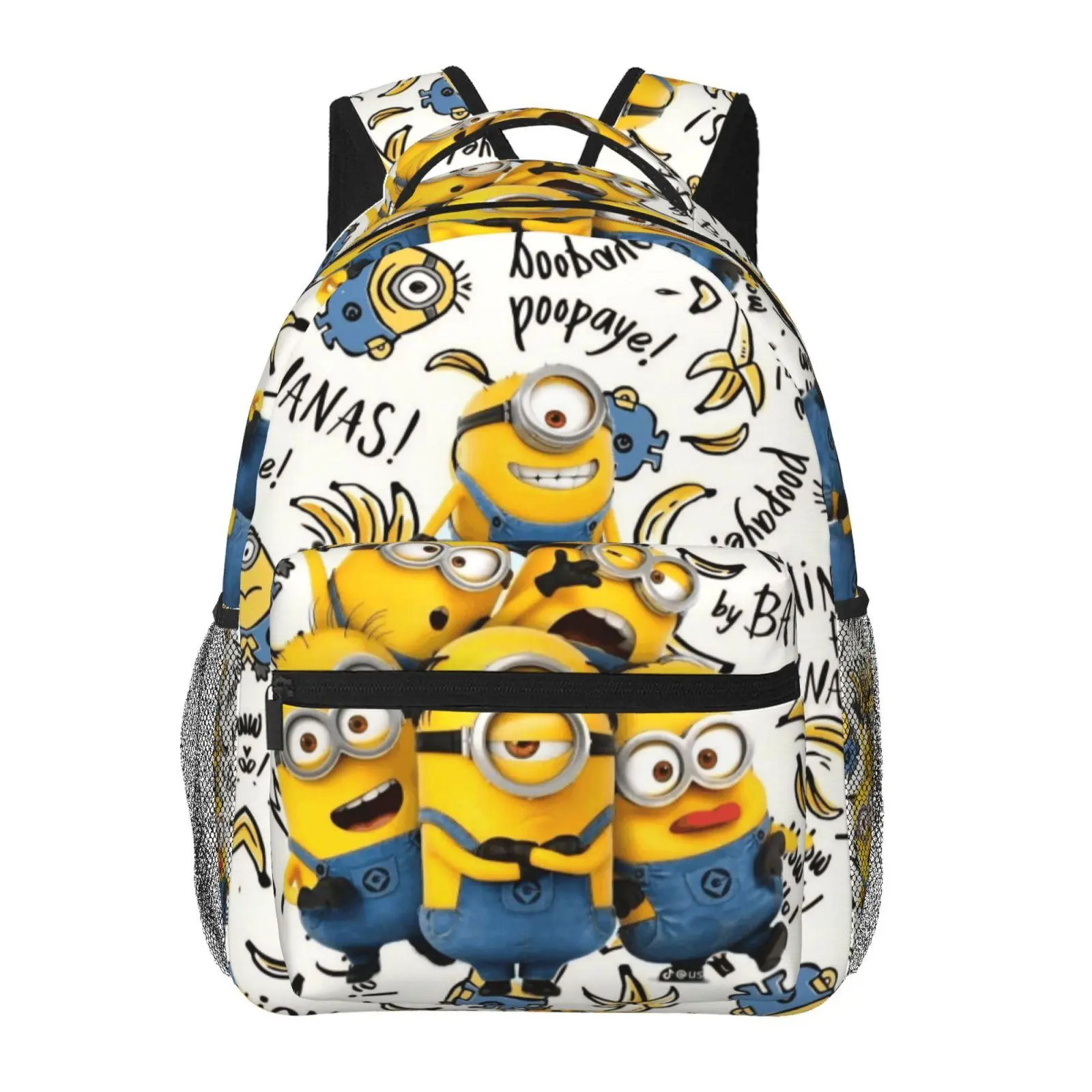 Cool Kids Back to School Minions Backpack – Large Capacity, All-Over Print Minions Laptop Daypack for Campus Daily Use, Durable Lightweight Minions School Bag for Teens and Students
