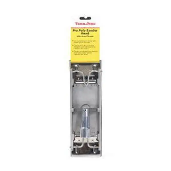 ToolPro Steel Pole Sander Head - Dense Design, Clamp-Equipped, Compatible with Sanding Pads (Head Only)