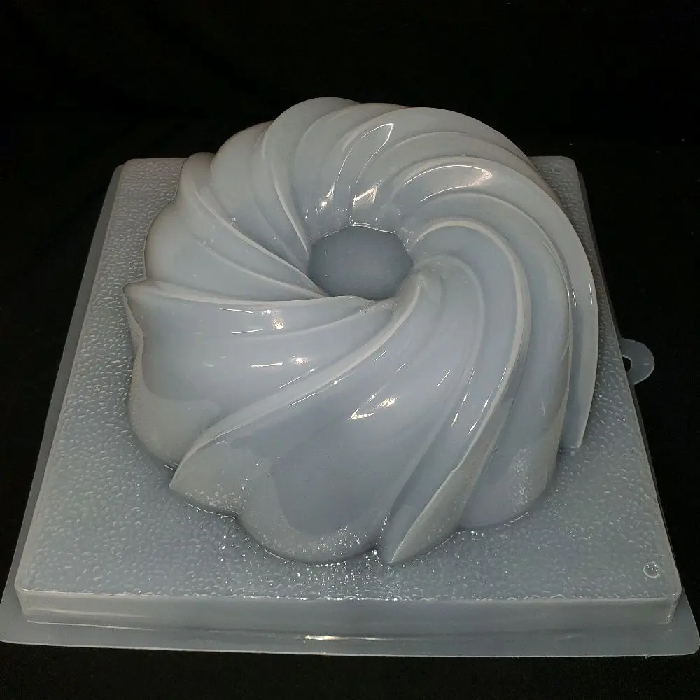Spiral Plastic Mold -  for Jello, Chocolate, and Fondant - Versatile Dessert Mold for Various Treats