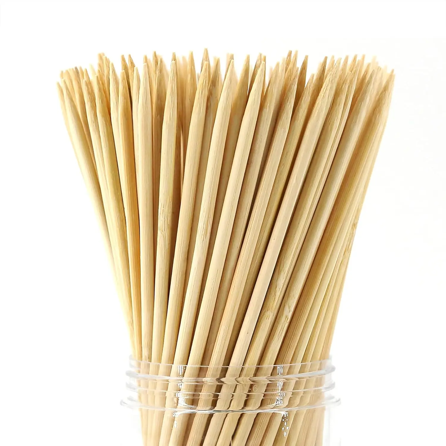 Party Hippo 16 Inch Natural Bamboo Skewers, 4mm Thick, 200 Pack – BBQ Kabob Sticks for Grilling, Fruit, Chocolate Fountain, Crafts & Parties – More Size Choices /8"/10"/12"/14"/16" (16" / 200 ct)