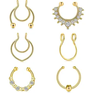 Graduation Gift  Fake Septum Ring Fake Septum Piercing Faux Septum Nose Rings Fake Nose Ring Septum Fake Septum Nose Ring Clip On Septum Nose Ring Faux Septum Piercing Fake Septum Hoop Fake Septum Jewelry