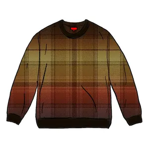 Supreme Brushed Plaid Sweater Black (men) by StockX