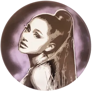 Ariana 12' x 12' Vinyl Painting, Music Decor