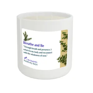 The Touch Key Candle – Breathe & Be | Eucalyptus & Mint Clean & Mindful Candle