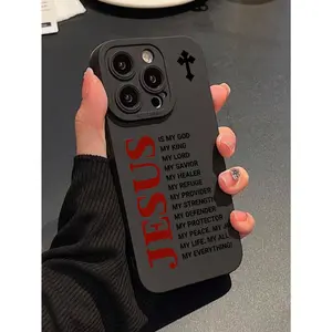 Slogan-patterned liquid silicone phone case, providing all-around protection, shockproof and drop-proof, suitable for iPhone 17/16/15/14/13/12/11/X/XS/XS Max/16 E/12/13 Mini. A perfect holiday gift for friends, family, and yourself., Cover, Accessories, S