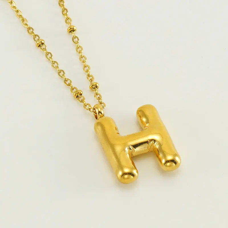 Gold H (with chain)