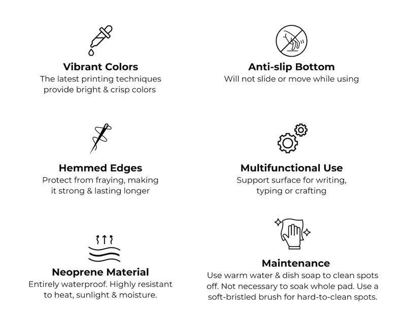 Manga Comic Panel Mouse Pad - Black White Anime Desk Mat Gaming Mousepad Gift for Otaku and Collectors