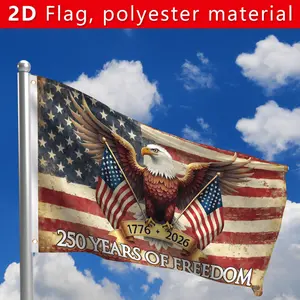1pc Lightweight American 250th Anniversary Commemorative Light Banner, Fade-Proof Polyester Fabric with American Flag Print, 4th of July Patriotic Party Photo Backdrop, Independence Day Home Wall Decor (No Electricity Needed),summervibes