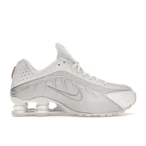 Nike Women's Shox R4 White Metallic Silver Running Shoes, from StockX
