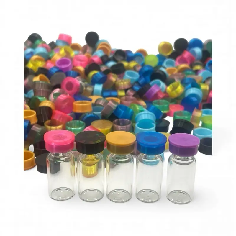 Now Flexible! 3ml 17mm Vial Cap! Keep your Vials Clean. Multiple Colors available