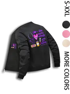 Medical Jacket, Women's Long-Sleeve Zip-Up Outer Jacket, Casual Daily Wear Top, Comfortable & Stylish Design, Suitable for Layering & Daily Use, Comfortable & Durable Design, Ideal Gift