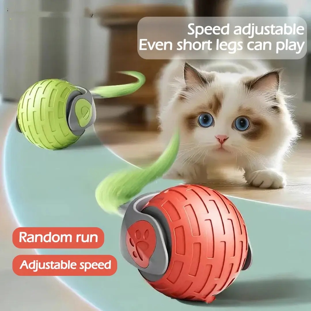 PetroNexus™ Smart Rolling Cat Ball — USB Automatic Interactive Kitten Toy