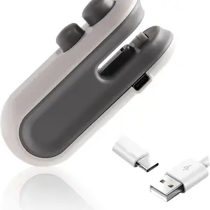 Portable Bag Sealer with USB Charging and Magnetic Design, Mini Sealer and Bag Opener for Food Preservation and Travel Use, Vacuum Sealer Machine, Cordless Vacuum Sealing