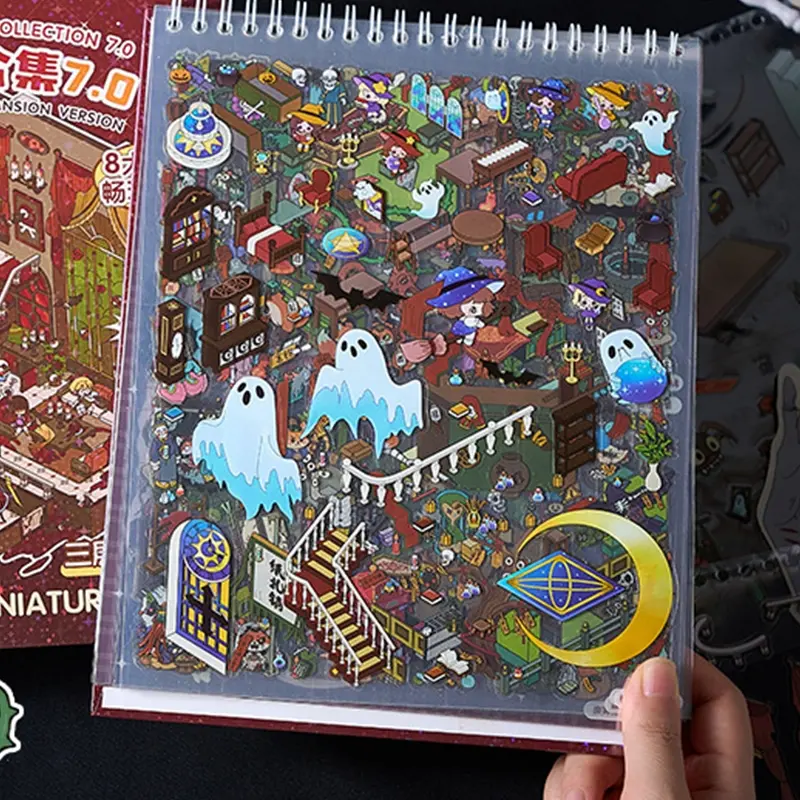 Retro Micro-Horror Miniature Scenes Collection, 22 Creative DIY Scrapbooking Stickers, Sticker Packs, Sticker Sheets, Sticker Set, Fun 3D Decorative Items, Perfect for Collectors & Fans