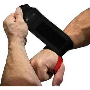 Super Heavy Wrist Wraps - 2 Pack, Weightlifting, Powerlifting, Bodybuilding, Bench Press Support, Black