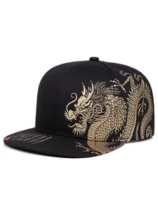 2026 New Fashionable Personalized Baseball Hat Dragon Printed Hip Hop Hat Outdoor Daily Commuter Decorative Hat Leisure Sports Sunshade Hat Street Creative Skateboard Hat Male Female Same Style Flat Edge Hat