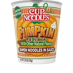 Nissa Cup Noodles Limited Edition Pumpkin Pie Flavor Ramen Noodles in Sauce 1 Cup 78g