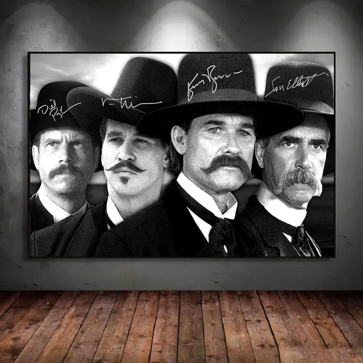 Tombstone Unframed Poster Canvas – Premium-Quality Artwork Perfect for Lounges, Home Decor Made In USA