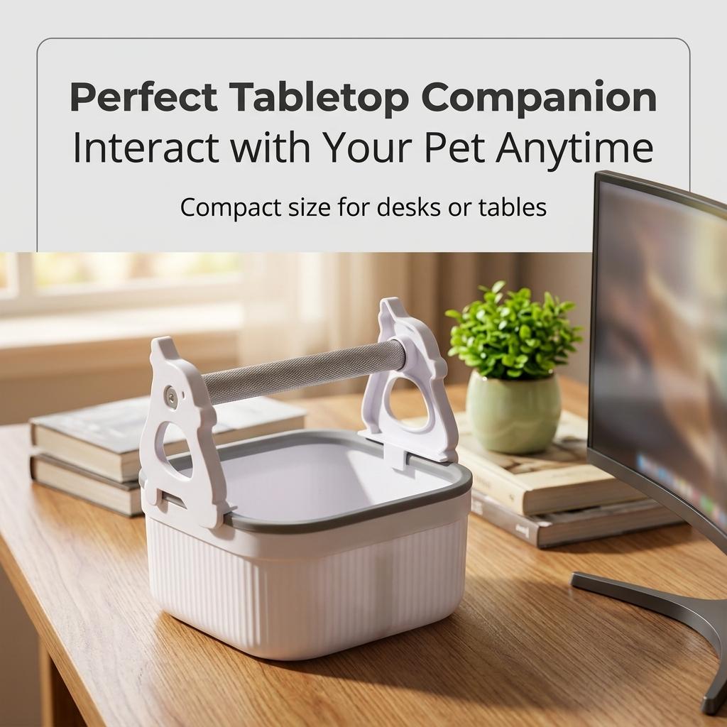 Bird Desktop Training Stand with Removable Droppings Tray Parrot Perch for Parakeets Lovebirds Cockatiels & Small Medium Birds Easy Clean Cage Accessories