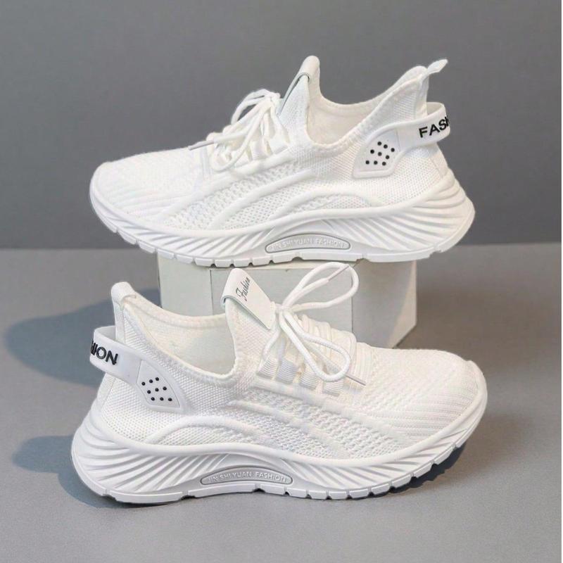 Elegant Footwear for Everyday - Women's 2026 Breathable Casual Walking Shoes, Lightweight Non-Slip Commuter Sneakers with Cushioned Insole, Retro Lace-Up Style, Black White Khaki Pink Options, Perfect Fall Shoes for Women on the Go