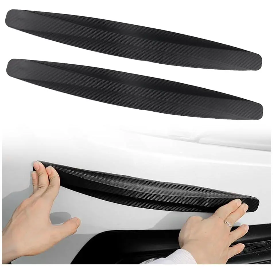 2PCS Car Bumper Protector,Anti-Scratch Bumper Guards for Front and Rear Bumper Protection,Automotive Exterior Accessories Rear Bumper Guard