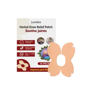 Laniska Herbal Knee Relief Patch - 10 Pcs/Pack, Premium Ingredients, Fast Acting Joint Pain Relief, Easy to Apply (Amazon Top Rated Knee Care)"
