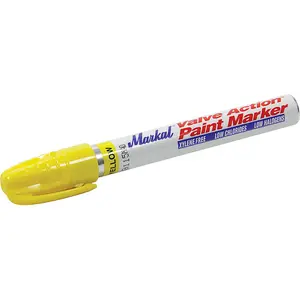 212 MAIN Yellow Paint Marker - Fiber Tip, Weatherproof, Bold Line, Quick-Dry, UV Resistant