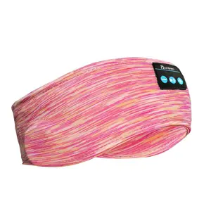 Wireless Headphone Headband, Sleep Earphone Headband, Soft Music Sleep Headband, Long Time Play Sleeping Headset with Built in Speakers for Sleep, Workout, Running, Yoga