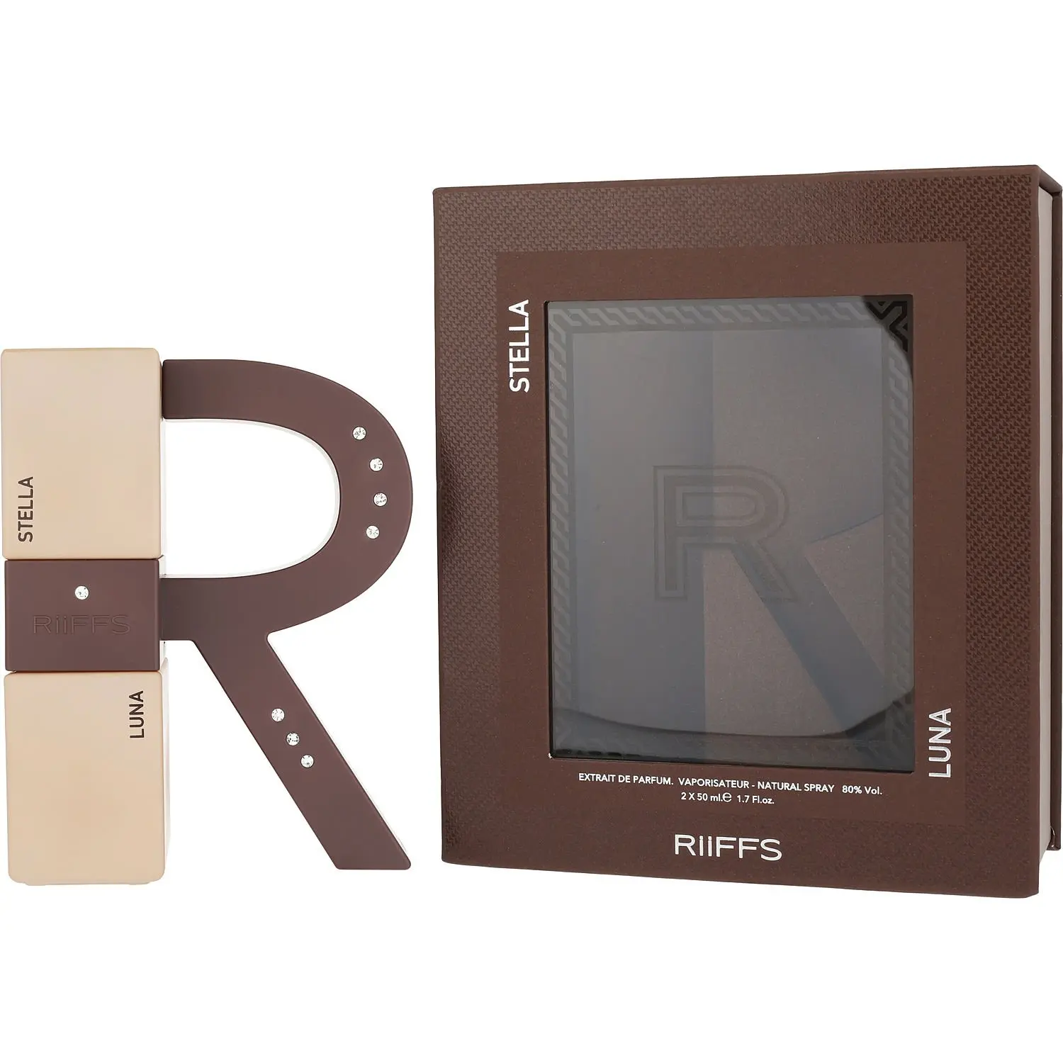 Riiffs Variety Set-Luna Eau De Parfum Spray 1.7 Oz & Stella Eau De Parfum Spray 1.7 Oz For Unisex