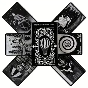 Phantomwise Tarot Card Set, Traditional Fortune Telling Game, Divination, Portable Size, Ideal Gift for Easter Christmas Halloween